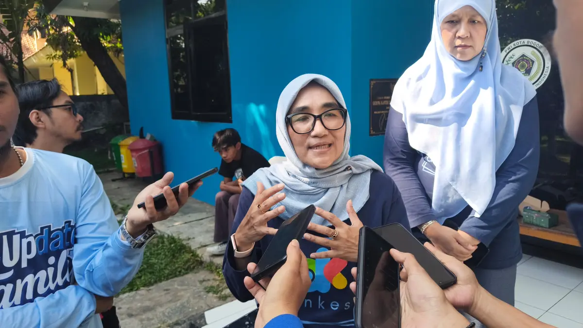 Kepala Dinas Kesehatan Kota Bogor, Erna Nuraena saat menyampaikan keterangan. (Fikri/Radar Bogor)