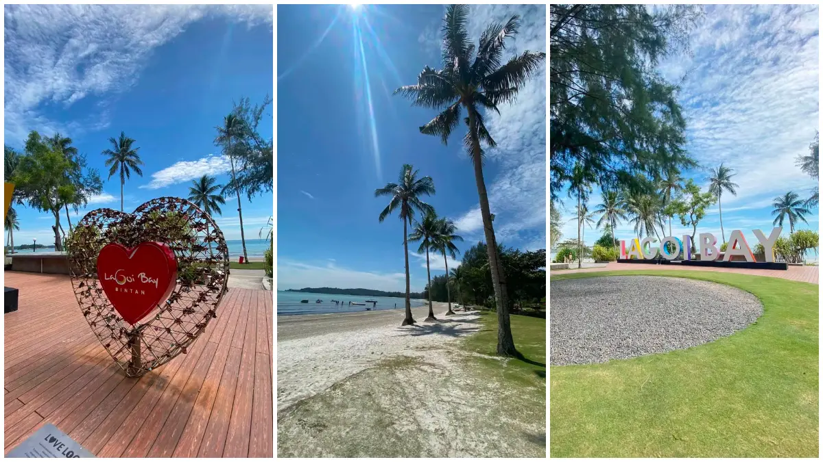 Keindahan Pantai Lagoi dengan nuansa Internasional. (Foto: TikTok @kitaroku)