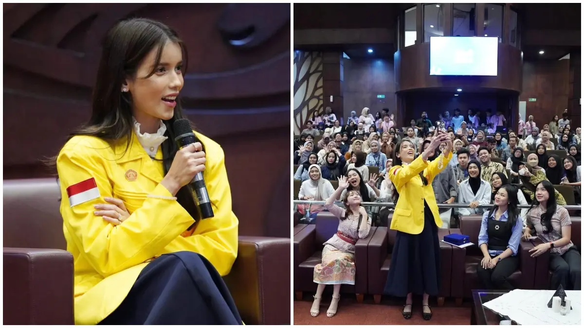 Potret Kegiatan Sabrina Chairunnisa saat di Universitas Indonesia. (Foto: Instagram @sabrinachairunnisa_)