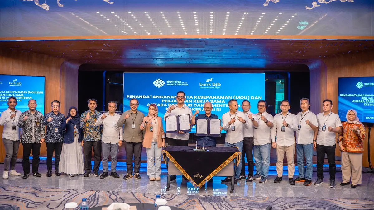 bank bjb dan Kementerian Ketenagakerjaan Perkuat Sinergi Tingkatkan Kompetensi SDM Nasional. Foto: bjb