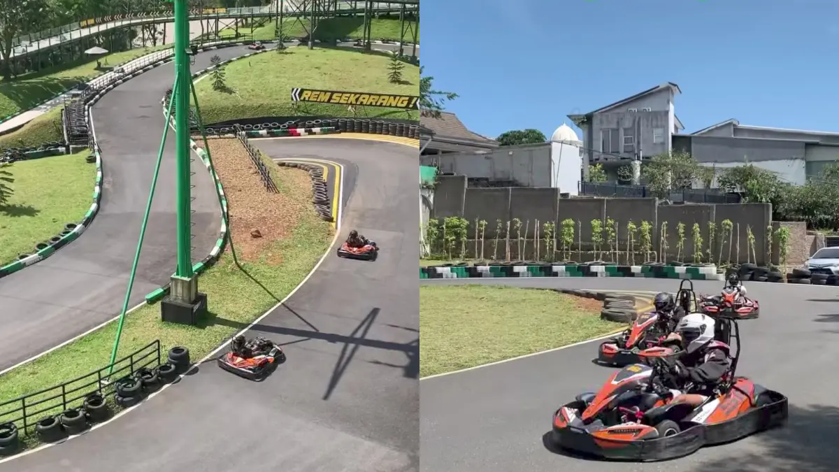 Wahana Gokart di Go-Luge Puncak Bogor. (Foto: Instagram @go.luge.puncak(
