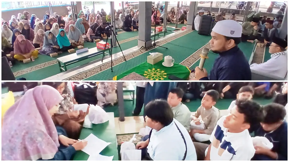 Kegiatan Tabligh Akbar Muharram 1448 H serta santunan anak yatim dan dhuafa di Masjid Al-Madinah Mutiara Bogor Raya. 