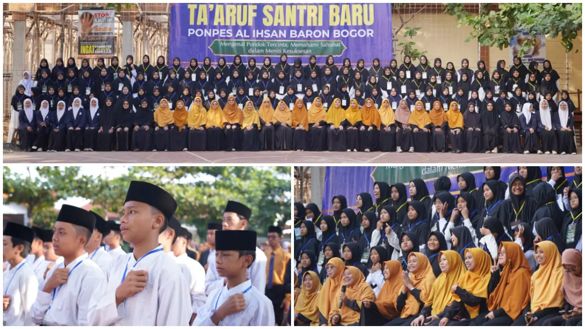 Taaruf Santri Baru (Tasba) Ponpes Al Ihsan Baron. (Foto : Fauzan/Radar Bogor)