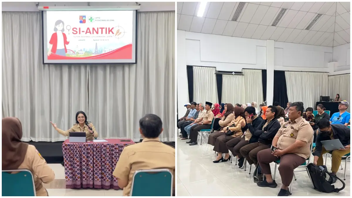 Sosialisasi penggunaan website Si Antik untuk memantau jentik nyamuk di Babakan Pasar Kota Bogor. (Foto : Fauzan/Radar Bogor)