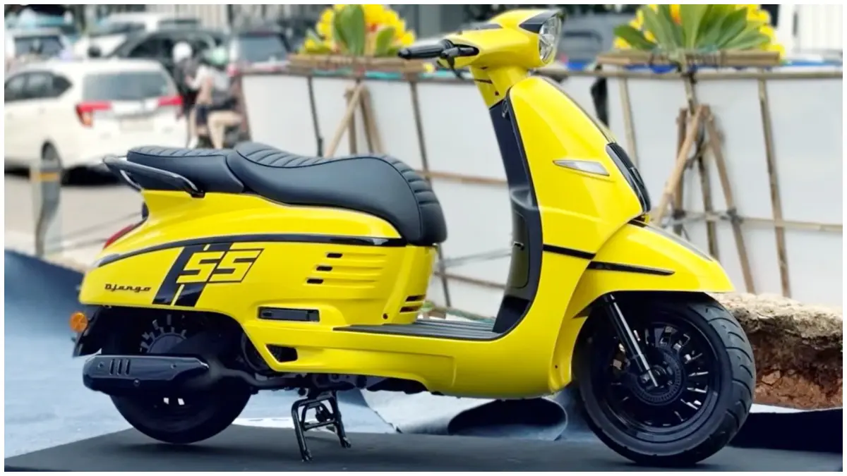 Tampilan baru Peugeot Django 2026 yang lebih modern dan menampilkan ciri khas retro. (Foto: Kanal Youtube @autonetMagz)