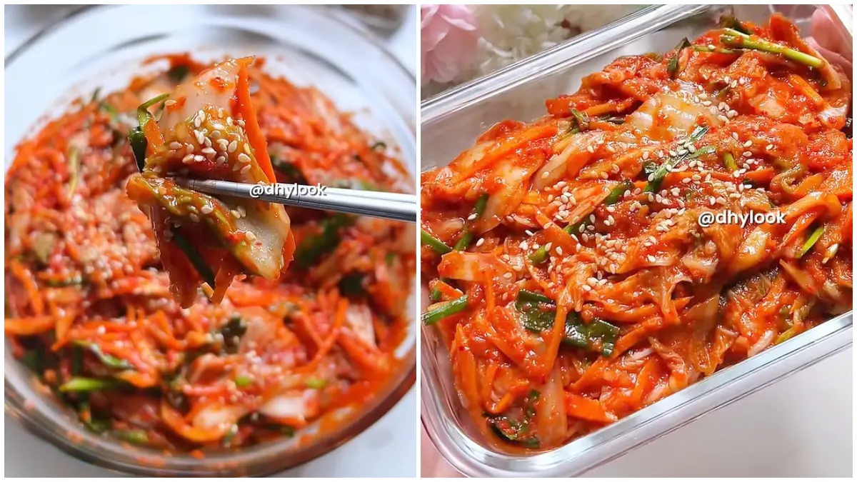 Tampilan Kimchi Homemade. (Foto: Kanal Youtube Dhylook)