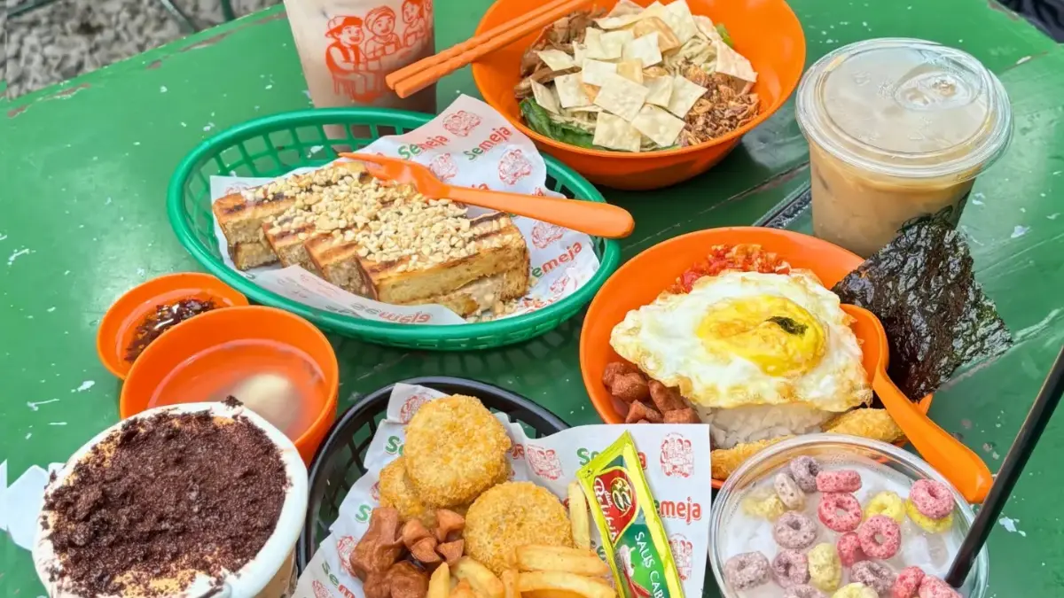 Aneka macam menu di Semeja Semeru Bogor. Foto: Instagram