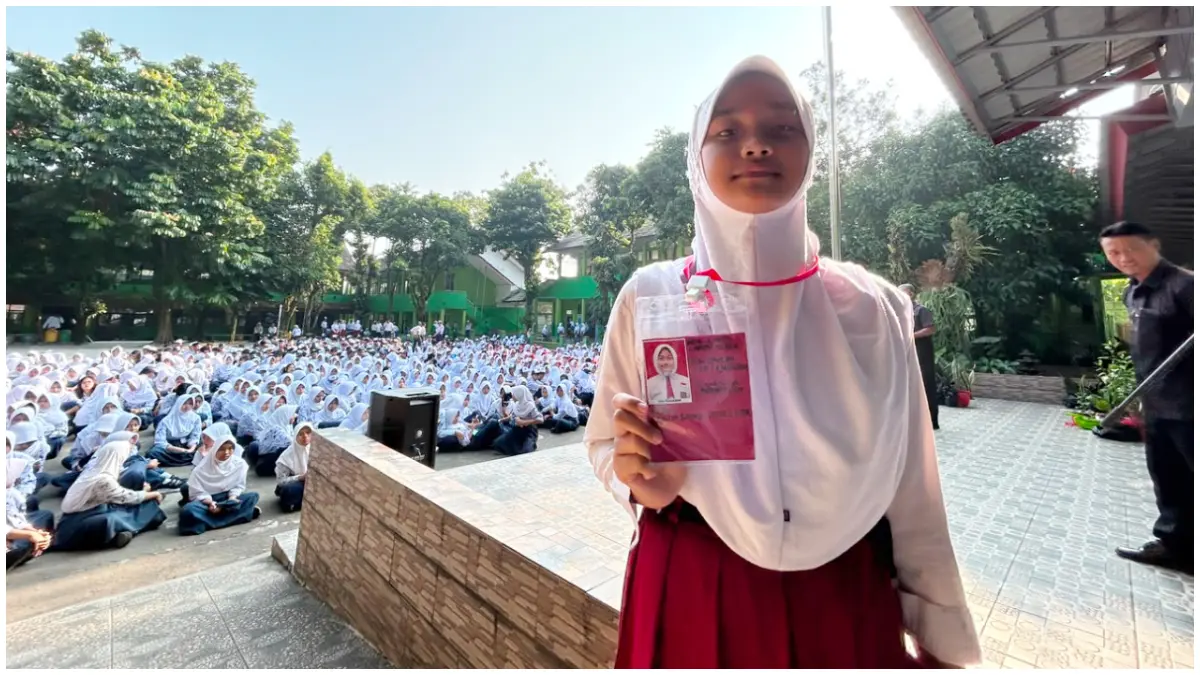 Annisa Siswa SMPN 18 Kota Bogor. (Foto : Fauzan/Radar Bogor)