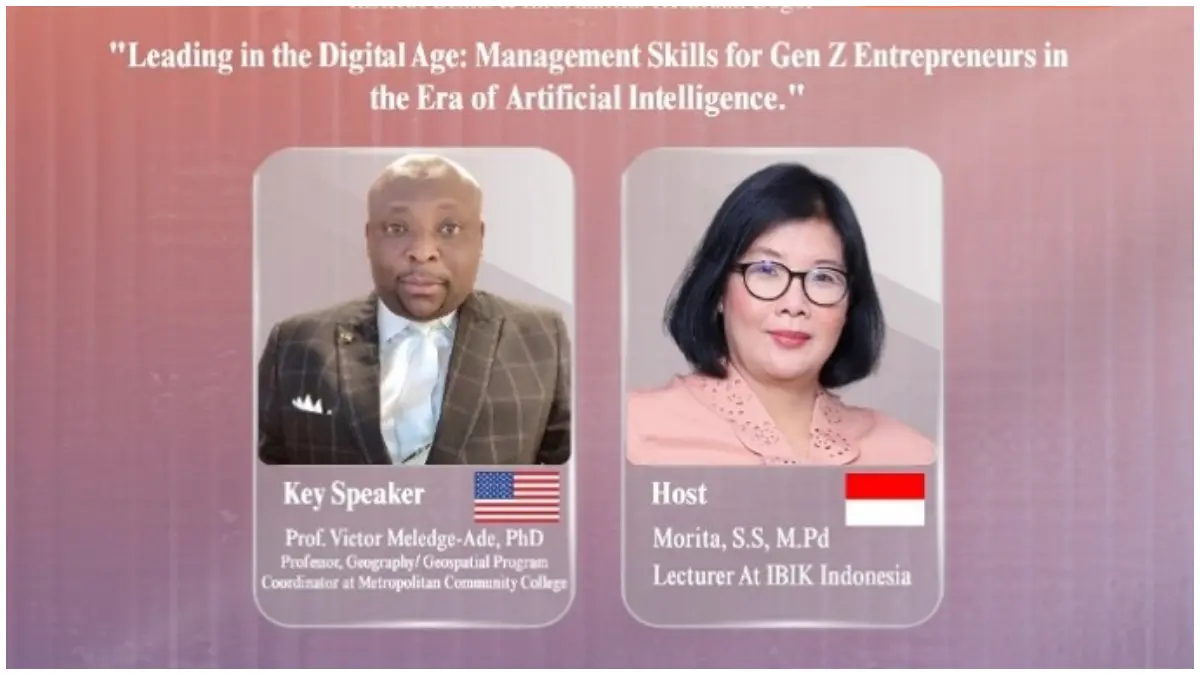 Kegiatan International Guest Lecture bertema Leading in the Digital Age: Management Skills for Gen Z Entrepreneurs in the Era of Artificial Intelligence oleh IBI Kesatuan.