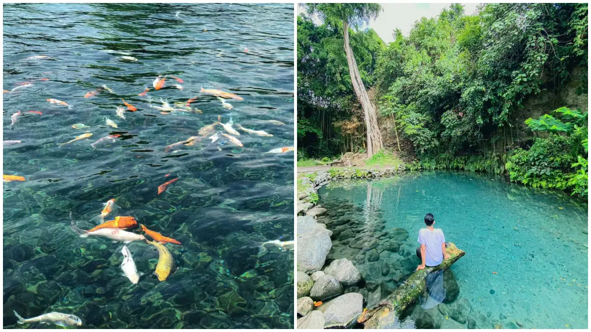 Rekomendasi wisata air unggulan di Klaten. (Foto : TikTok: @riskiirdh, @nur.katkat)