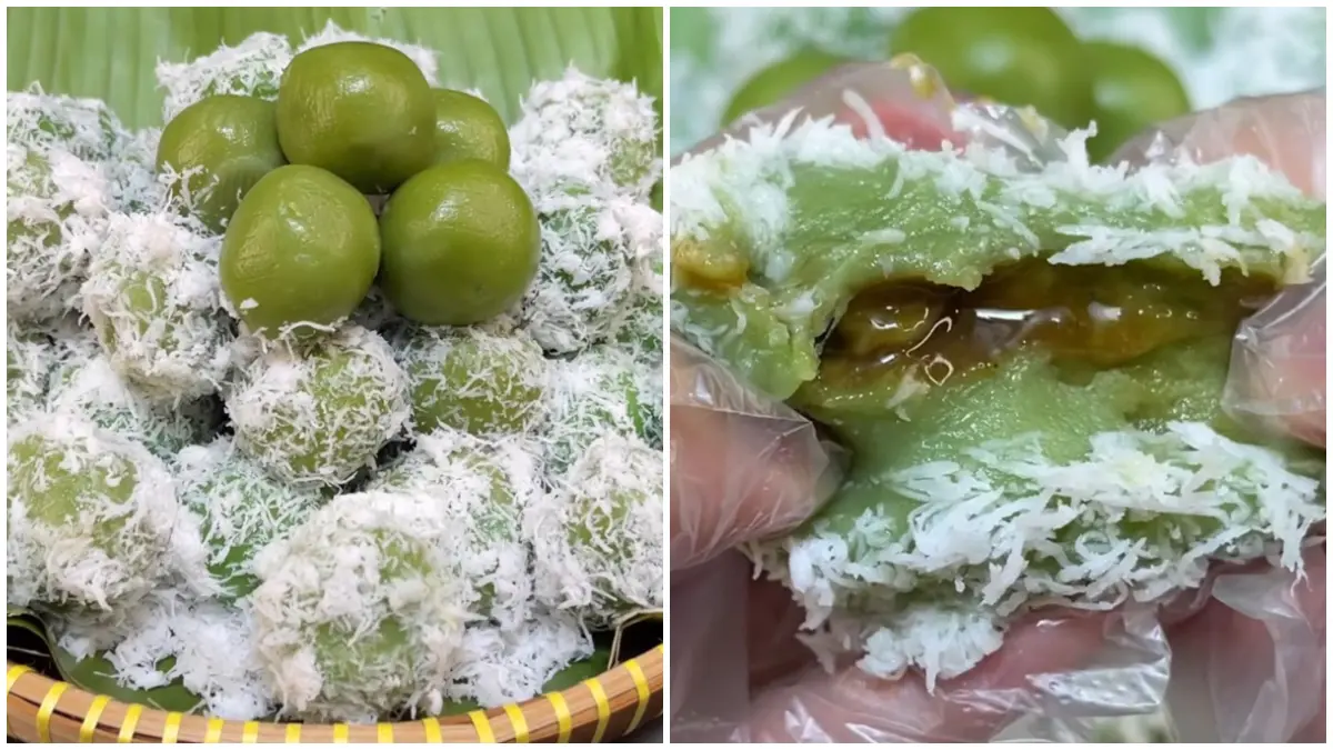 Tampilan Klepon Homemade (Foto: Kanal Youtube Fransiska Tien)