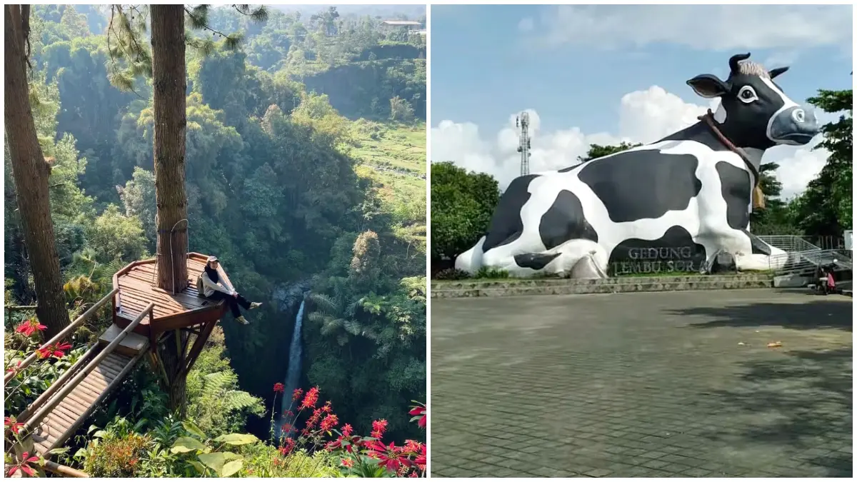 Rekomendasi wisata unggulan di Boyolali. (Foto : TikTok: @laperan_, @divamanila, @lassminii_)
