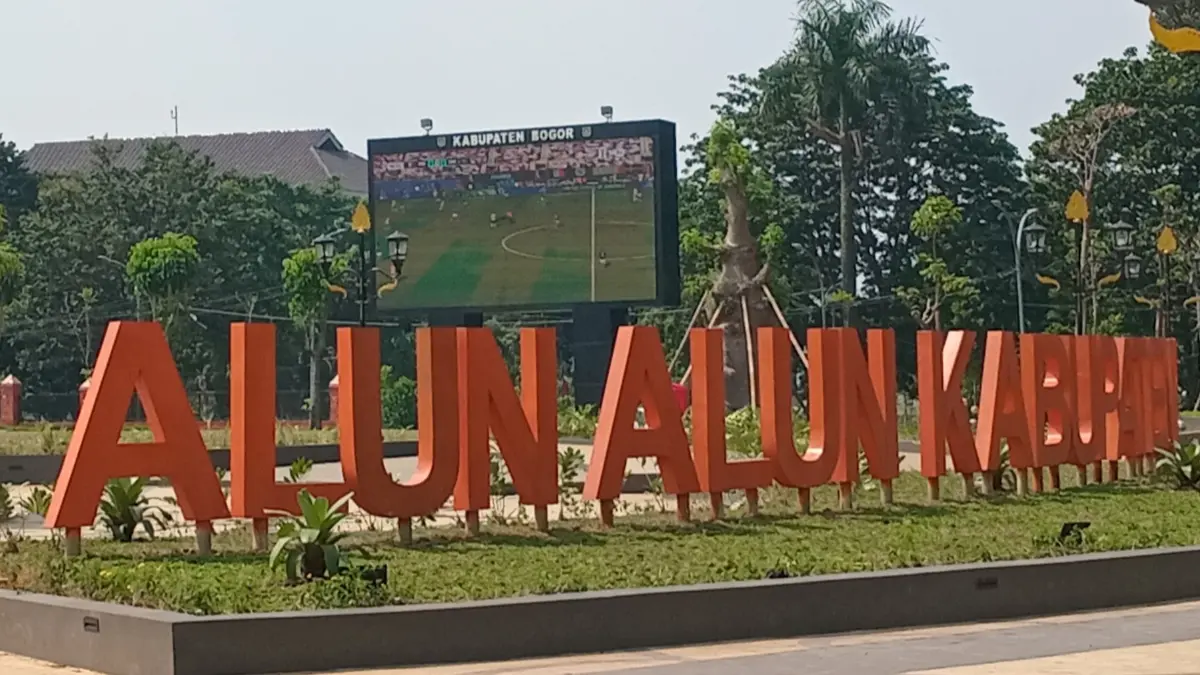 Alun-Alun Tegar Beriman akan diadakan nobar final Piala Dunia 2026. (Hendi Novian/Radar Bogor)