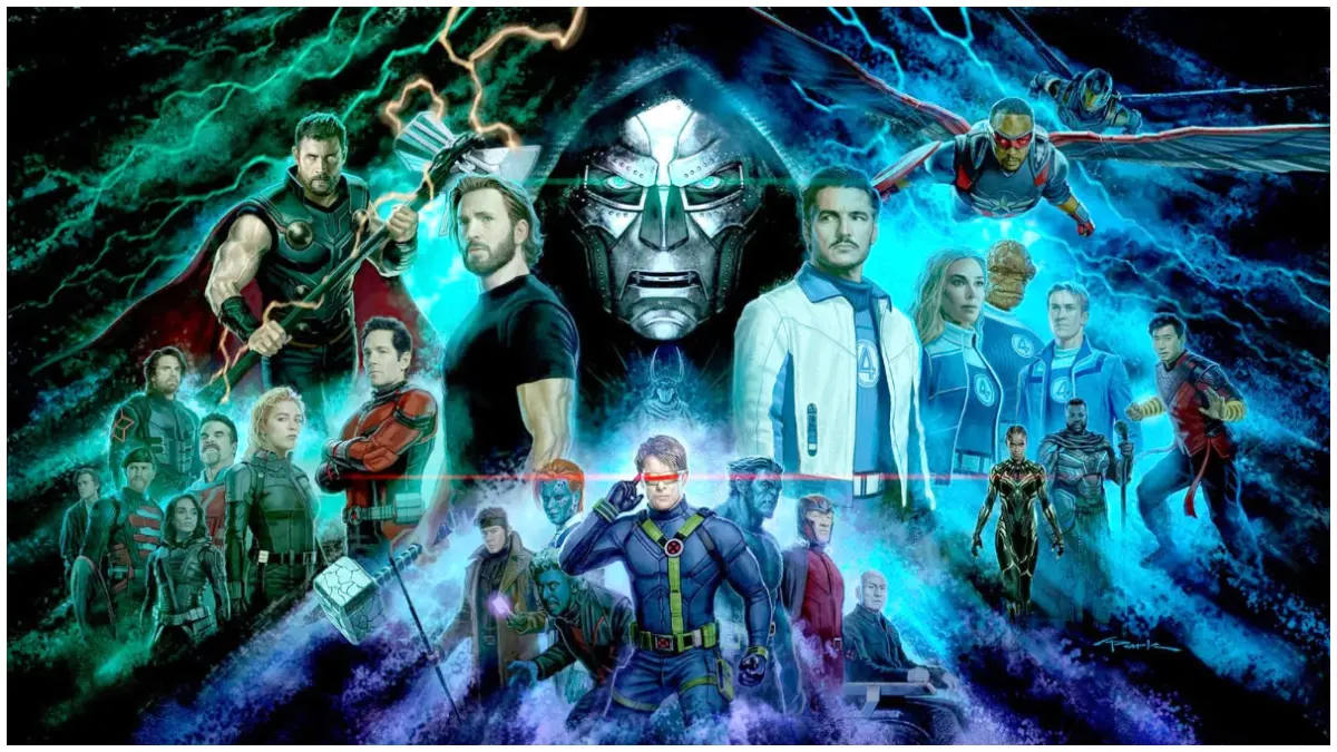 Film Avengers : Doomsday dikabarkan berdurasi 2 jam 45 menit.&nbsp;(Foto : X @THR, @HabisNontonFilm)