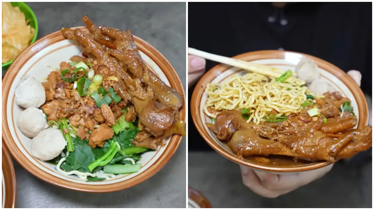 Mi Ayam Cuwelo yang Lezat. (Foto: Kanal Youtube Anak Kuliner)