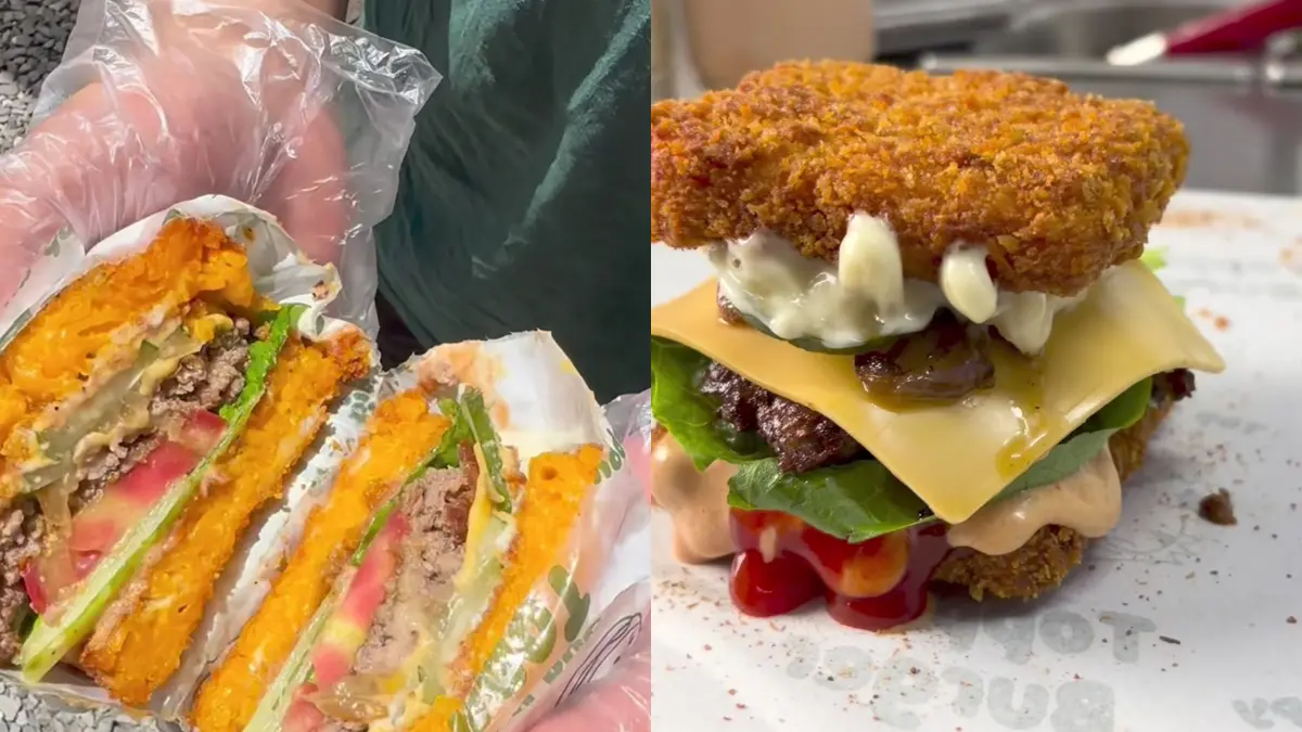 Kuliner di Toppie Burger. (Instagram @toppie.id)