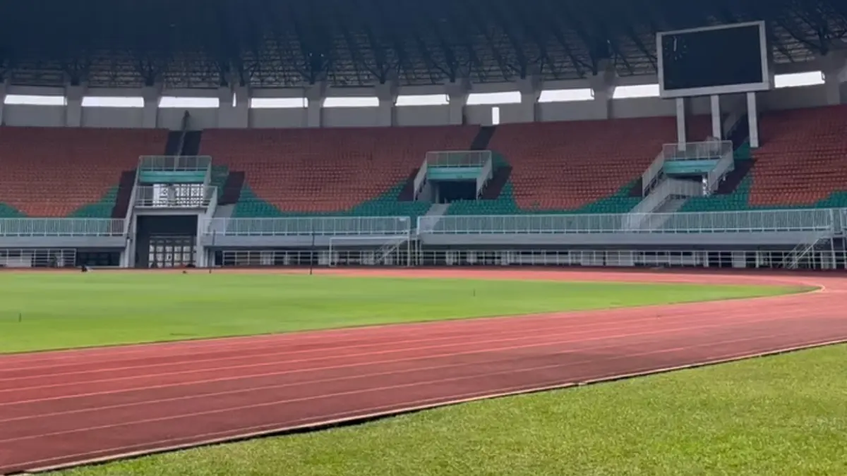 Persiapan Stadion Pakansari Kabupaten Bogor untuk Piala AFF 2026. Foto: Instagram