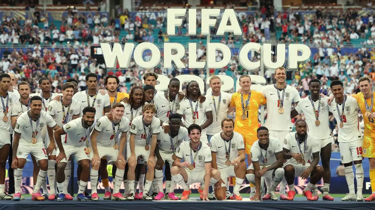 Timnas Inggris meraih medali perunggu di Piala Dunia 2026, Minggu 19 Juli 2026. (Instagram @england)