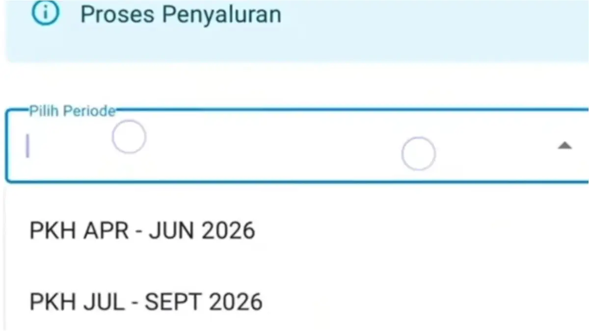 Status periode penyaluran bansos. (YouTube Arfan Saputra Channel)