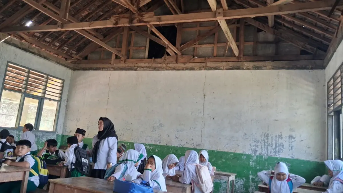 Kondisi MIS Al Barkah, Desa Sukawangi, Kecamatan Sukamakmur, Kabupaten Bogor (Muhammad Ali/Radar Bogor)