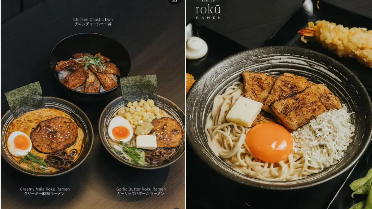 Kuliner di Roku Ramen Blok M (Instagram @rokuramen.id)