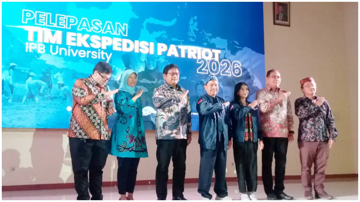 Pelepasan Tim Ekspedisi Patriot 2026 berlangsung di Auditorium FMIPA IPB University, Selasa 21 Juli 2026.