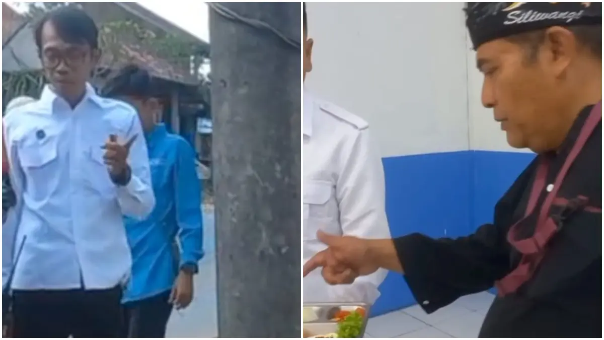 Pemerintah Desa Lumpang, Kecamatan Parung Panjang, Kabupaten Bogor saat mendatangi salah satu SPPG atau dapur MBG  Selasa, 21 Juli 2026. (Dok. Pemdes Lumpang)