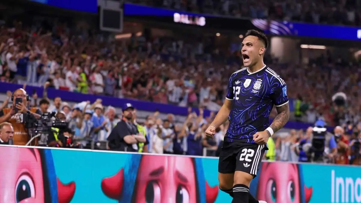Penyerang timnas Argemtina Lautaro Martinez