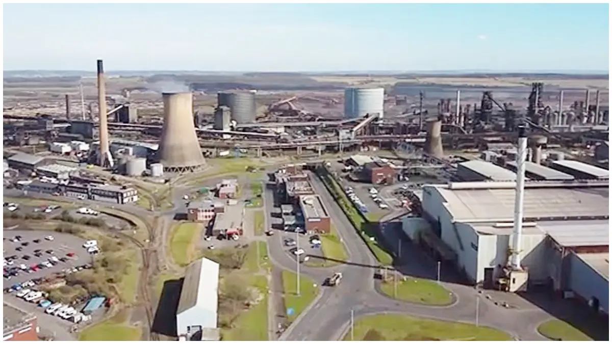 Perusahaan baja raksasa, British Steel, perusahaan yang sebelumnya milik Jingye Grup asal Cina. (Foto: TikTok @c4news)&nbsp;