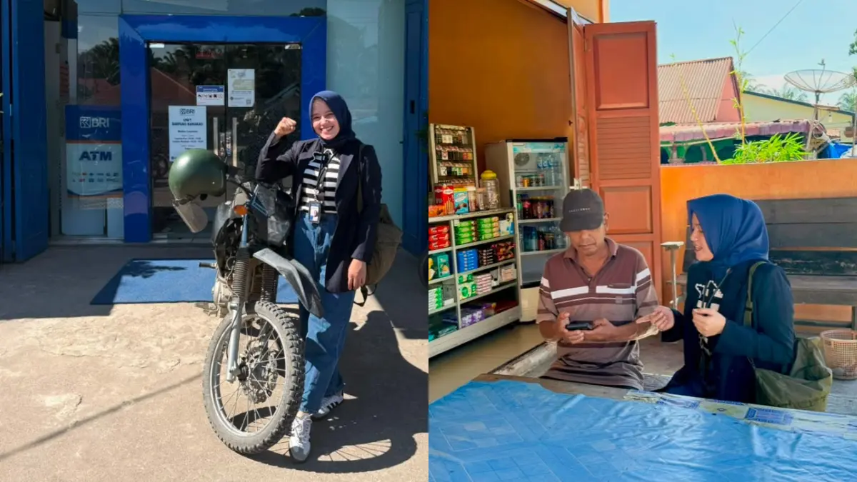 Rani Kanov Rianti Harahap salah seorang mantri BRI yang bertugas di Unit Simpang Barakas, BO Sibuhuan. (Dok. BRI)