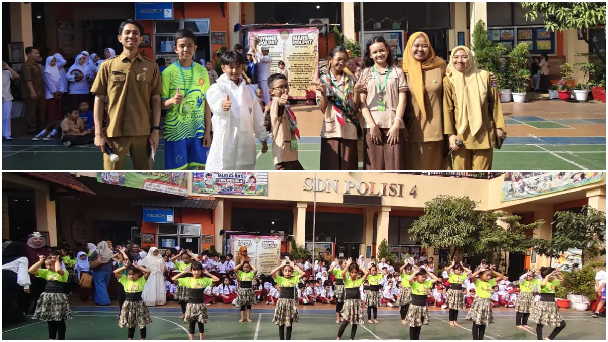 Siswa SDN Polisi 4 Kota Bogor menampilkan berbagai atraksi ekstrakurikuler saat Masa Pengenalan Lingkungan Sekolah (MPLS), Selasa, 21 Juli 2026. (Dok. SDN Polisi 4 Kota Bogor)