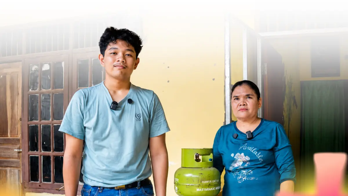 Anak Penjual Gas di Cileungsi Bogor, Walmer Zebaoth Siburian lolos UGM gratis. Foto: Instagram