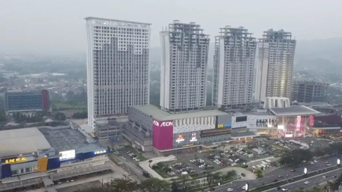 Apartemen Saffron (paling kiri) di kawasan Sentul City, Kabupaten Bogor. (Dok. Sentul City)&nbsp;