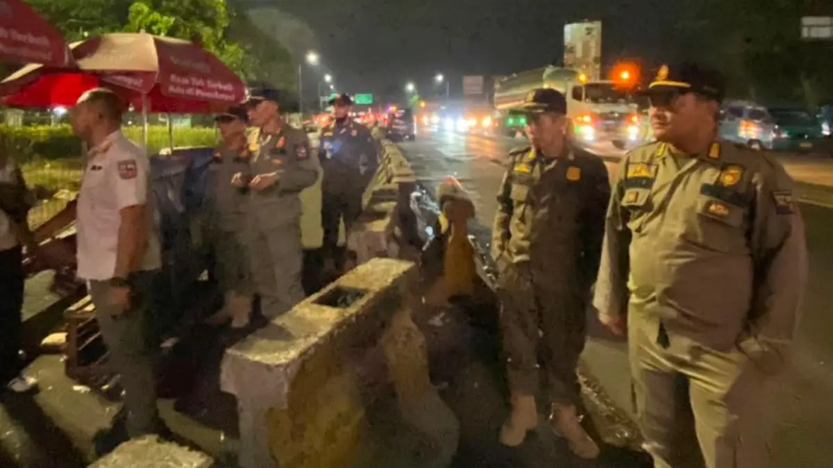 Petugas gabungan melakukan patroli di sejumlah titik di Kota Bogor Rabu, 22 Juli 2026 malam. (Dok. Pemkot Bogor)