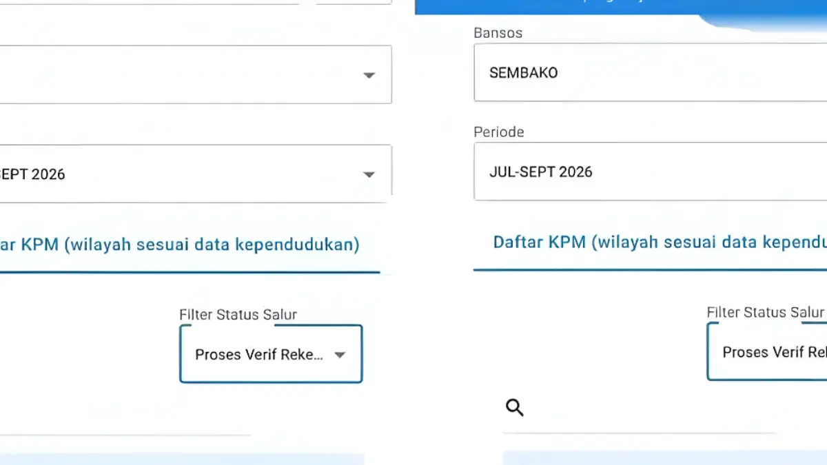 Ilustrasi status bansos tahap ketiga di verifikasi rekening. (Foto: YouTube Arfan Saputra Channel)