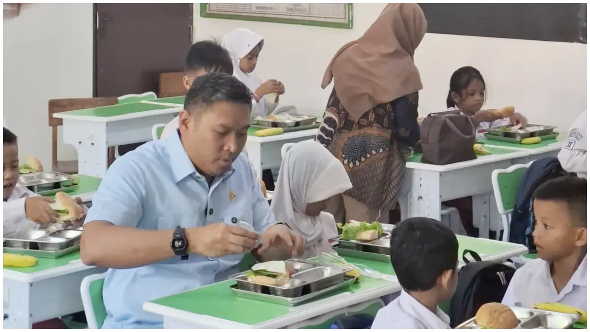 Kepala BGN saat menyidak distribusi MBG di SDN Bantarjati 9 Kota Bogor, (Foto : SDN Bantarjati 9 for Radar Bogor)