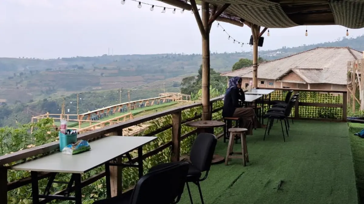 Panorama Bumdes Pancawangi Rest Area 99, Desa Sukawangi, Kecamatan Sukamakmur, Kabupaten Bogor. (Muhammad Ali/Radar Bogor)