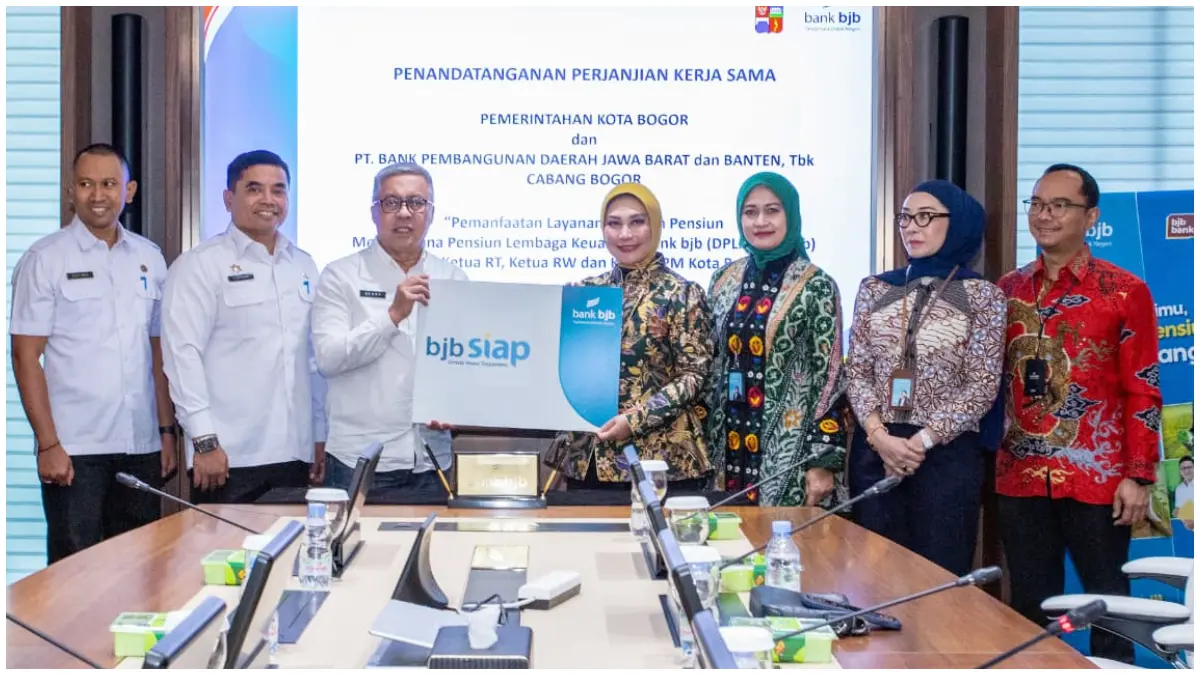 Penandatanganan kerjasama program DPLK antara bank bjb dengan Pemmkot Bogor