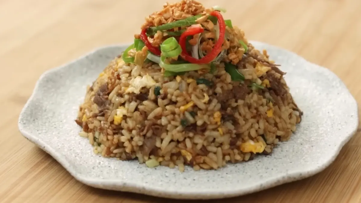 Resep nasi goreng bulgogi. (YouTube Devina Hermawan)