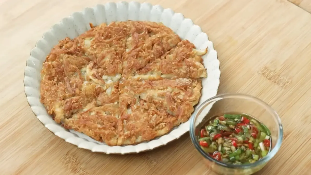 Resep Pancake Jamur Tiram. (Foto: YouTube Devina Hermawan)