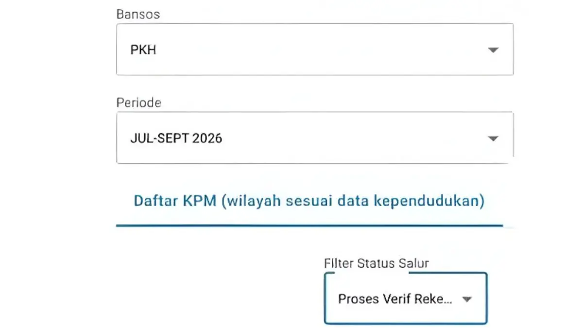Status bansos PKH verifikasi rekening masih stagnan. (Foto: YouTube Arfan Saputra Channel)