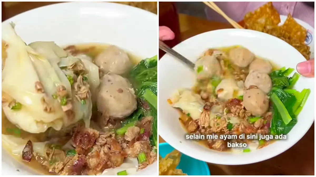 Menu di Mie Ayam Bakso Hermas. (Foto: Tangkapan layar Instagram @wiskulbogor)