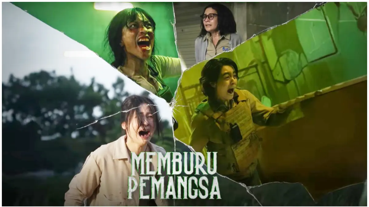 Poster Film Memburu Pemangsa dengan nuansa horor crime yang membawa khas jurnalistik. (Foto: Tangkapan layar kanal Youtube @Cinema21)