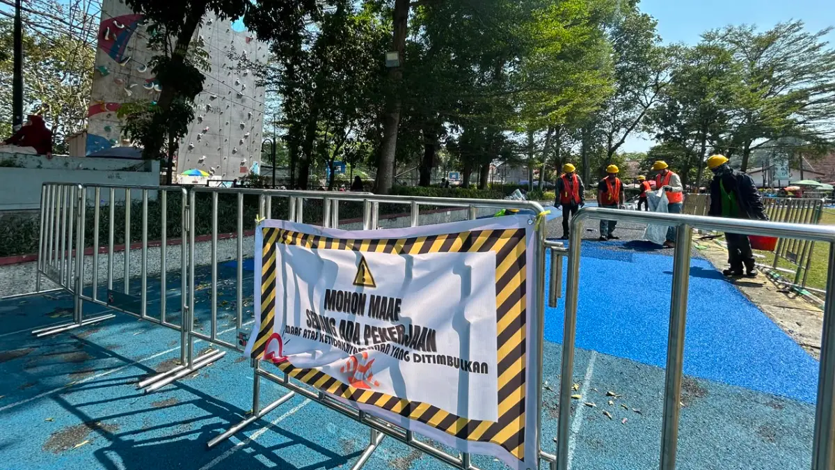 Kondisi terkini di Lapangan Sempur Kota Bogor. Foto: Fauzan/Radar Bogor