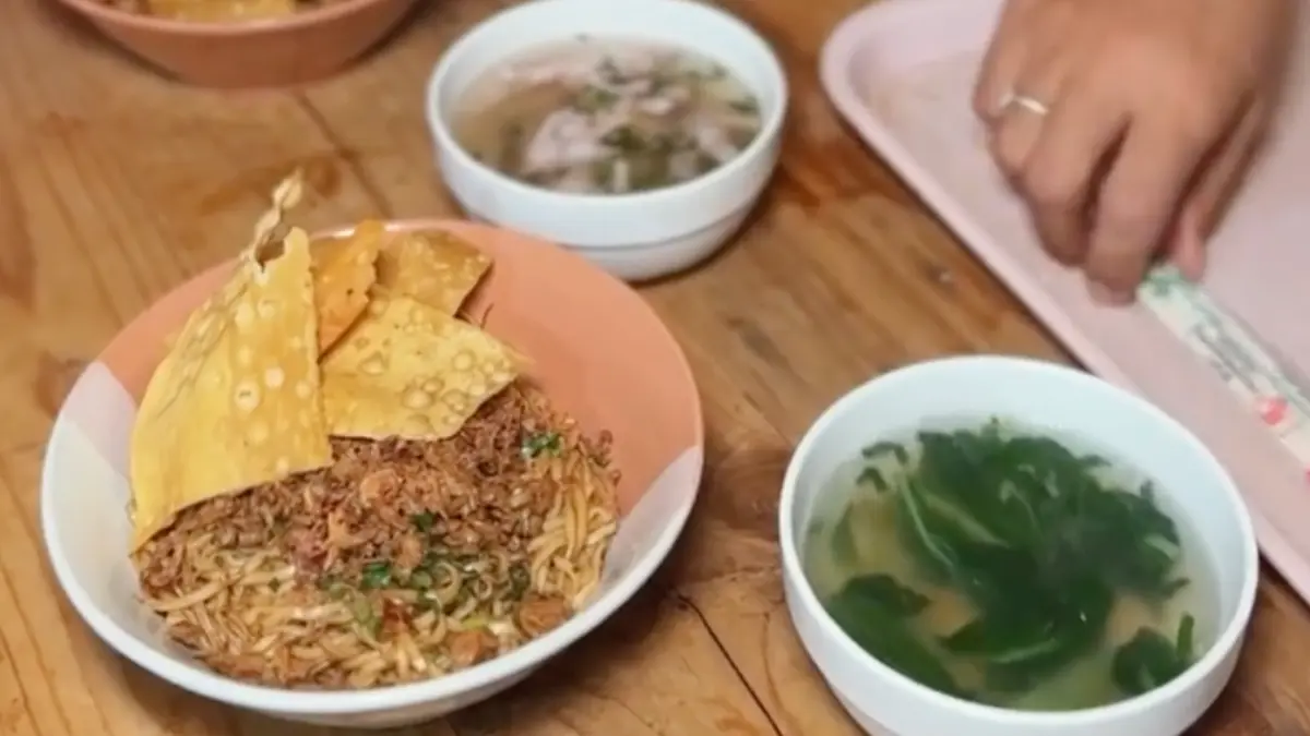 Mie ayam Herman di Pasar Anyar Bogor. Foto: Instagram