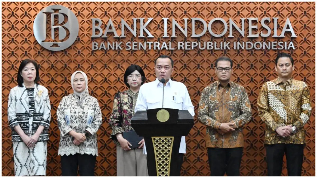 Menteri Sekretaris Negara (Mensesneg), Prasetyo Hadi saat menjelaskan bahwa proses penunjukan Plt Gubernur Bank Indonesia.
