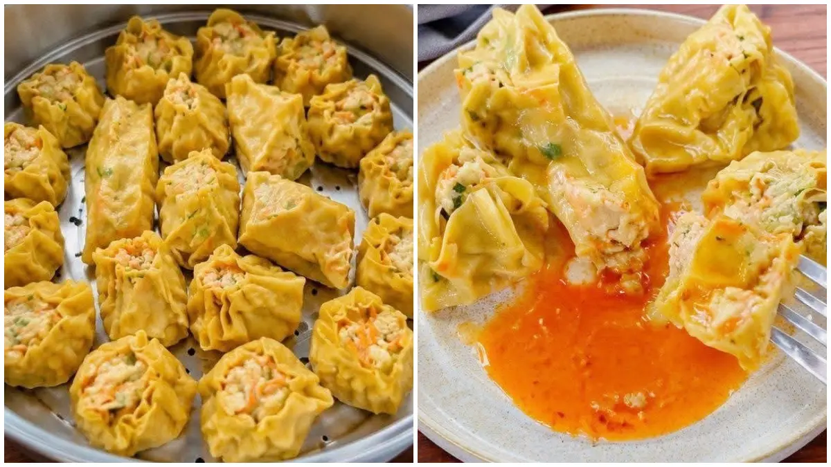 Resep dimsum tahu sayur saus Bangkok dari akun Instagram @ dapursaturasa_. (Foto :  Instagram @ dapursaturasa_)