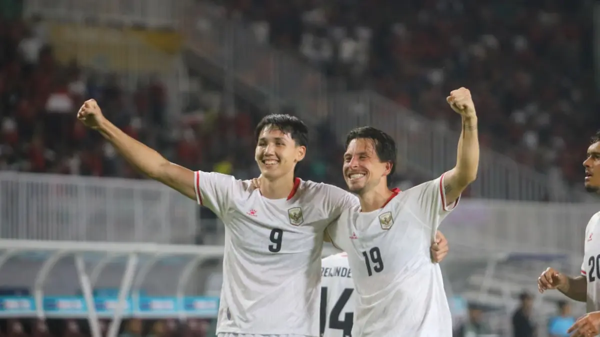 Timnas Indonesia usai menghadapi Kamboja pada Piala AFF 2026 di Stadion Pakansari, Kabupaten Bogor, Senin, 27 Juli 2026 malam. (Hendi Novian/Radar Bogor)