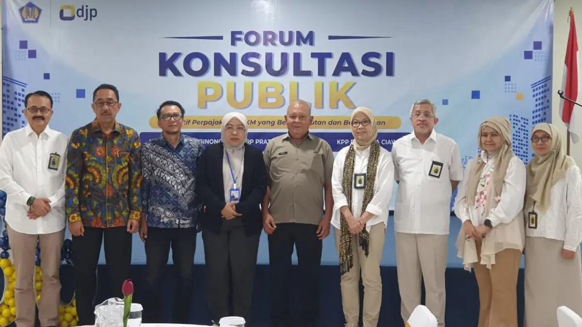 Forum Konsultasi Publik yang dilaksanakan KPP se-Kabupaten Bogor, Selasa, 28 Juli 2026. (Billy/Radar Bogor)