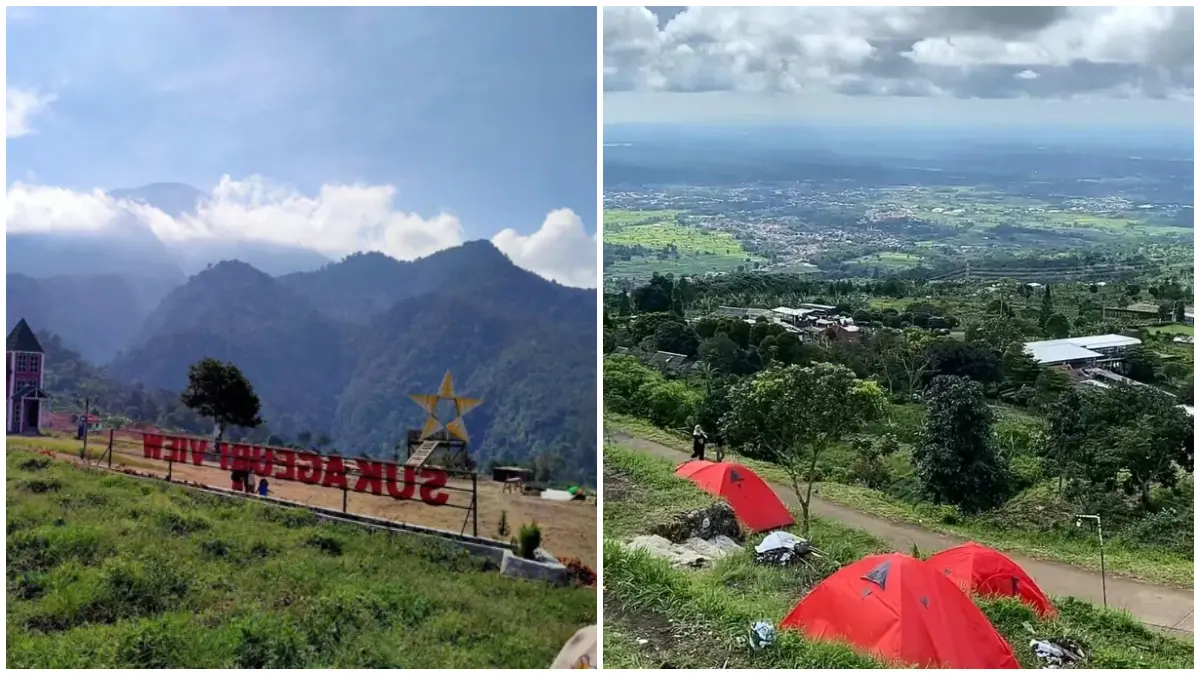Suasana Sukageuri View di Kabupaten Kuningan.